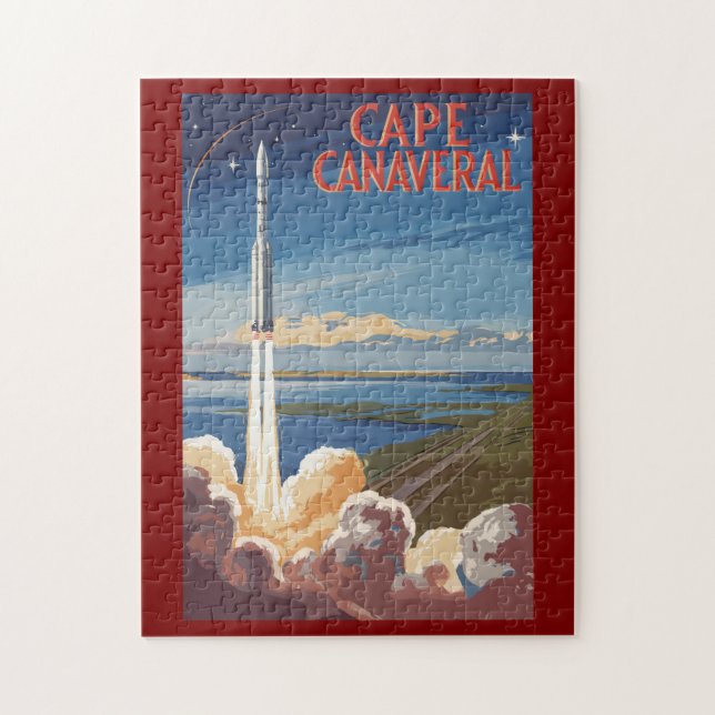 Capanna Canaveral Florida Painterly Travel Art Ret (Vertikal)