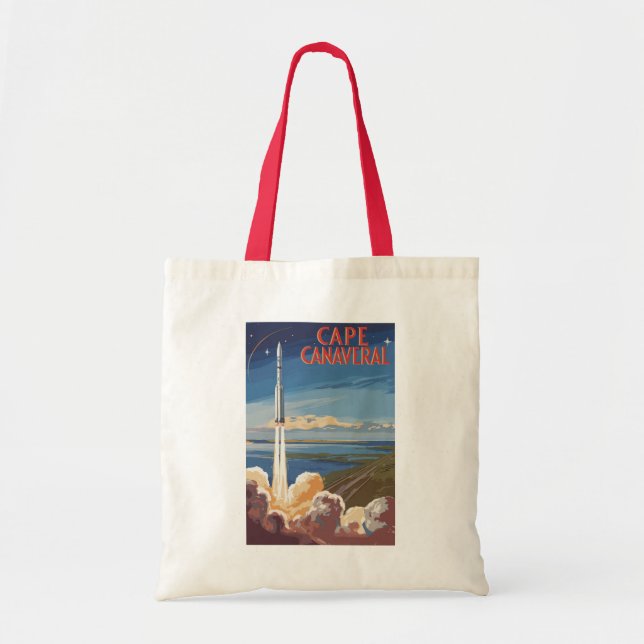 Capanna Canaveral Florida Painterly Travel Art Ret Tragetasche (Vorne)