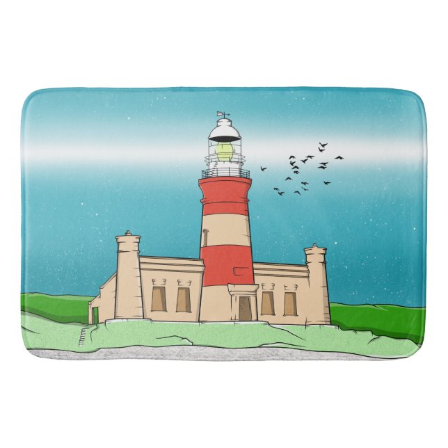 Cape Agulhas Lighthouse Badematte (Vorderseite)
