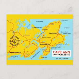 Cape Ann Massachusetts Karte