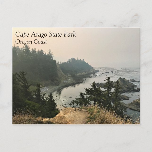 Cape Arago State Park, Oregon Coast Postkarte (Vorderseite)