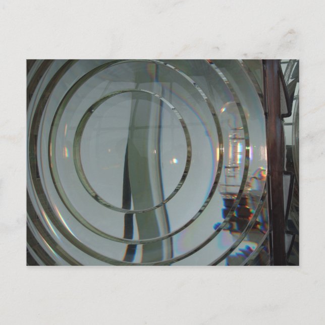 Cape Blanco Lighthouse Fresnel Lens Card Postkarte (Vorderseite)