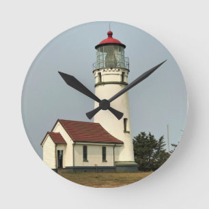 Cape Blanco Lighthouse, OR Runde Wanduhr