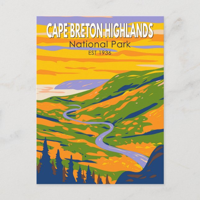Cape Breton Highlands National Park Kanada Reisen Postkarte (Vorderseite)