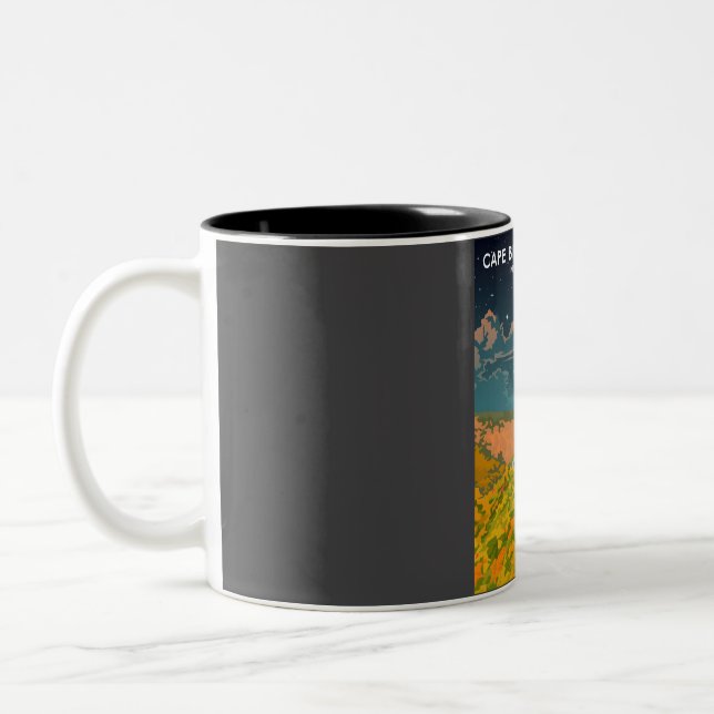 Cape Breton Highlands Nationalpark Kanadische Reis Zweifarbige Tasse (Links)