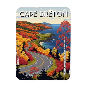 Cape Breton Island Kanada Wildblumen Magnet