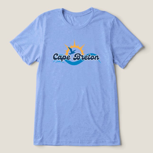 Cape Breton Möwe & Wellen Tee (Design Vorderseite)