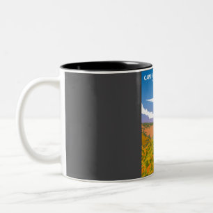 Cape Breton Nationalpark Vintag Minimal Retro Zweifarbige Tasse
