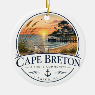 Cape Breton Shore Community Keramik-Ornament Keramik Ornament
