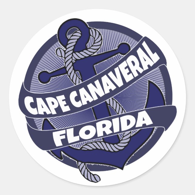 Cape Canaveral Florida autocollants à l'ancre (Devant)