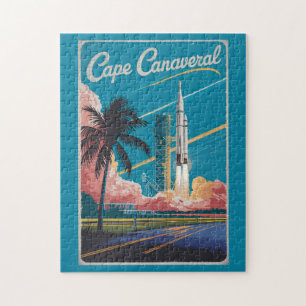 Cape Canaveral Florida Illustration Reise Kunst