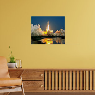 Cape Canaveral Launch Pad mit dem Label Poster