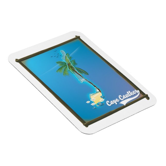 Cape Caulker Reiseplan Magnet (Rechte Seite)