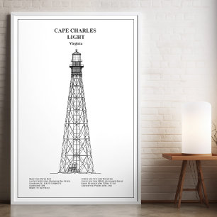 Cape Charles Lighthouse - Virginia - BD Fotodruck
