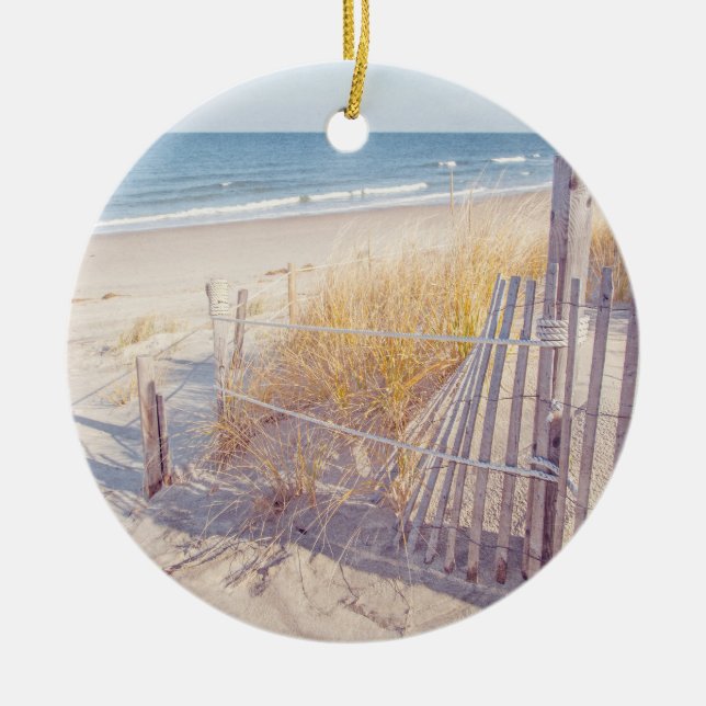 Cape Cod Beach and Ocean Keramik Ornament (Vorne)
