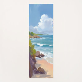Cape Cod Beach Bay Ocean Painting Yogamatte