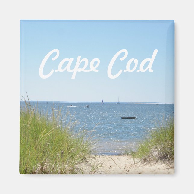Cape Cod Beach Foto Magnet (Vorne)