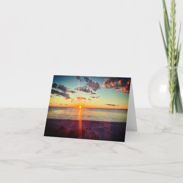 Cape Cod Beach Sunset Photo (Vorderseite)