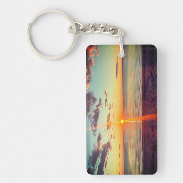 Cape Cod Beach Sunset Photo Schlüsselanhänger (Vorderseite)