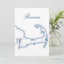 Cape Cod Bourne Hochzeitstisch Namenskarte
