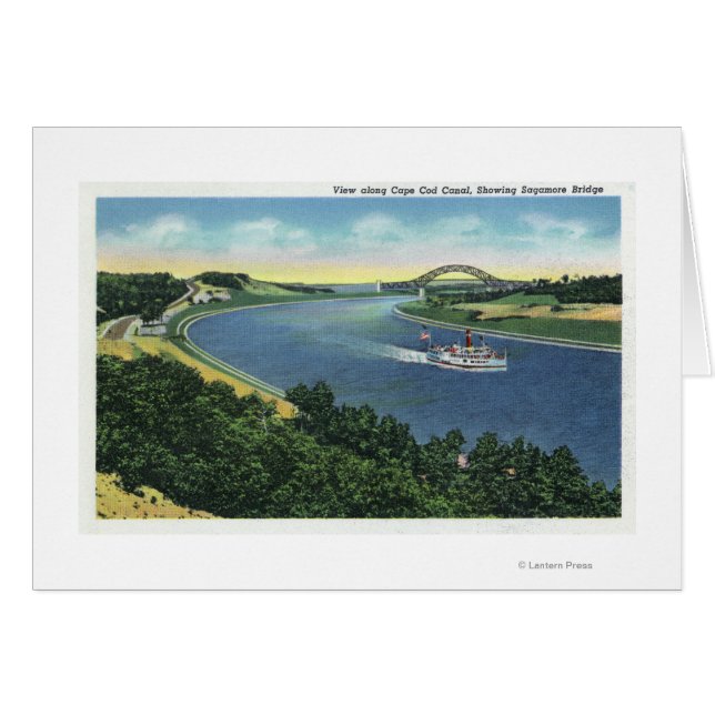 Cape Cod Canal View Sagamore Bridge (Vorderseite (Horizontal))