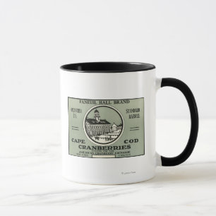 Cape Cod Faneuil Hall Brand Cranberry Label Tasse