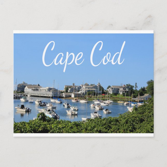 Cape Cod, Harwich MA Wychmere Harbour Carte postal (Devant)