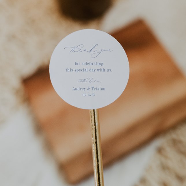 CAPE COD Küste Minimalistische Hochzeit Vielen Dan Runder Aufkleber (Von Creator hochgeladen)