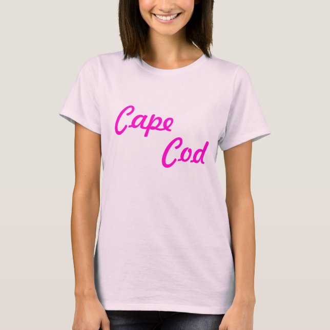 Cape Cod Ladys Baby Doll Angepasst Tee Shirt (Vorderseite)