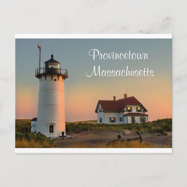 Cape Cod Lighthouse Provincetown MA Postkarte (Vorderseite)