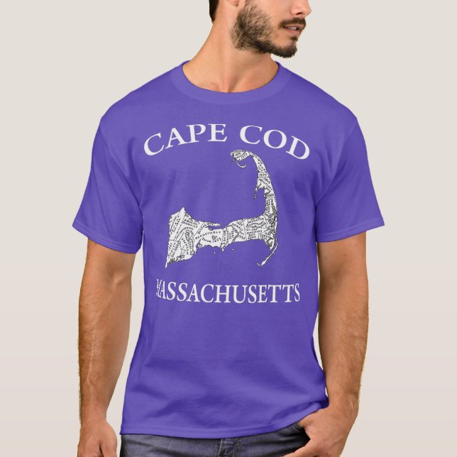 Cape Cod Map T-Shirt (Vorderseite)