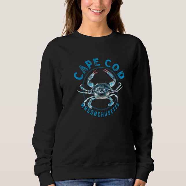Cape Cod Massachusetts Blue Crab Sweatshirt (Vorderseite)