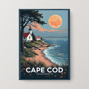 Cape Cod Massachusetts Button