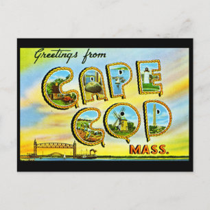 Cape Cod Massachusetts Carte Postale Vintage
