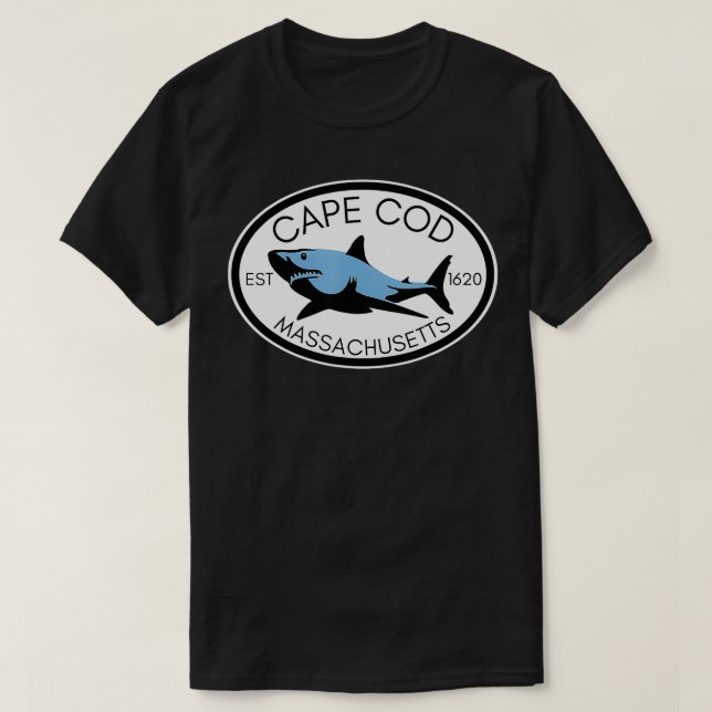 Cape Cod Massachusetts Fischen Beach Boating T-Shirt (Design vorne)