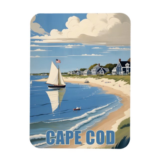 Cape Cod Massachusetts Magnet (Vertikal)