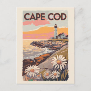 Cape Cod Massachusetts Malerische Reise Kunst Retr Postkarte