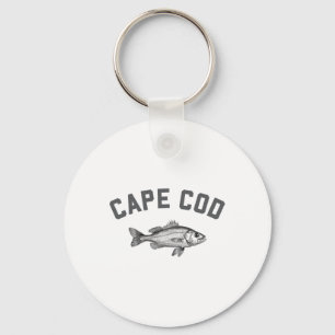 Cape Cod Massachusetts Streifenbarsch Angeln Schlüsselanhänger