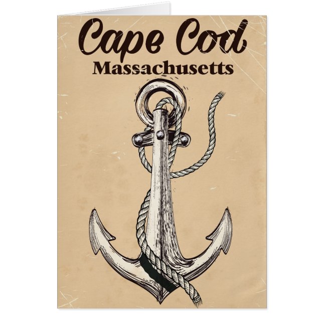 Cape Cod Massachusetts Vintage Reiseplakat (Vorne)