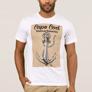 Cape Cod Massachusetts Vintage Reiseplakat T-Shirt