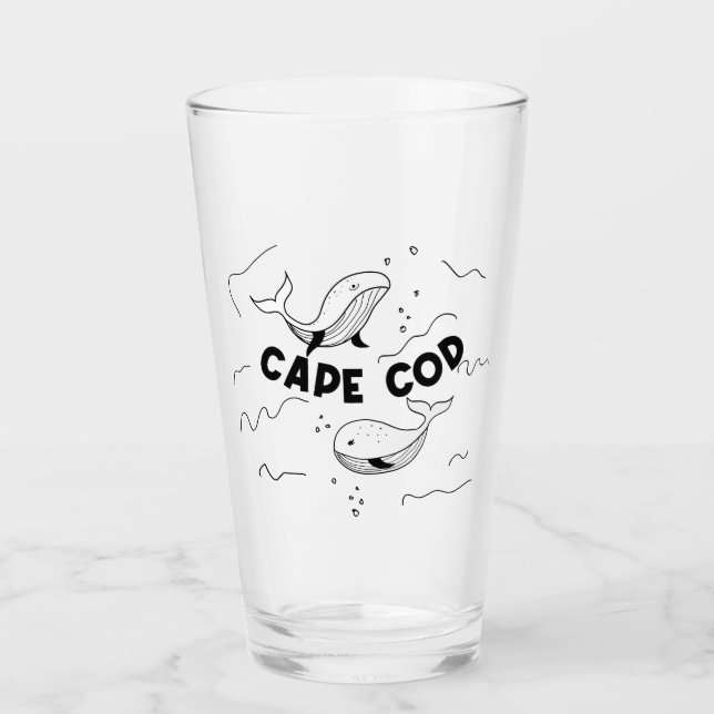 Cape Cod Massachusetts Whales Glas (Vorderseite)