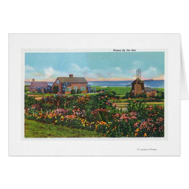 Cape Cod, MassachusettsVue des maisons par (Devant horizontal)