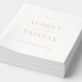 CAPE COD Moderne Minimalistische Hochzeit Servietten Mit Folie