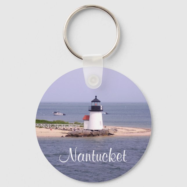 Cape Cod Nantucket MA Leuchtturm Schlüsselkette Schlüsselanhänger (Vorderseite)