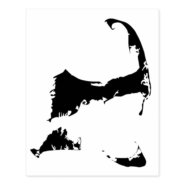 Cape Cod, Nantucket und Martha's Vineyard Map Gummistempel (Prägung)
