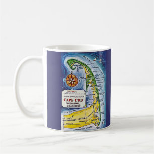 Cape Cod National Seashore Karte Tasse
