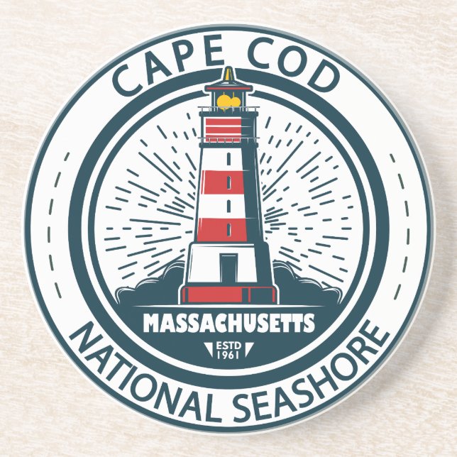 Cape Cod National Seashore Massachusetts Abzeichen Getränkeuntersetzer (Vorne)