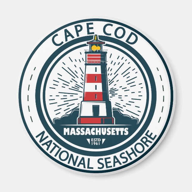 Cape Cod National Seashore Massachusetts Abzeichen Magnet (Vorne)
