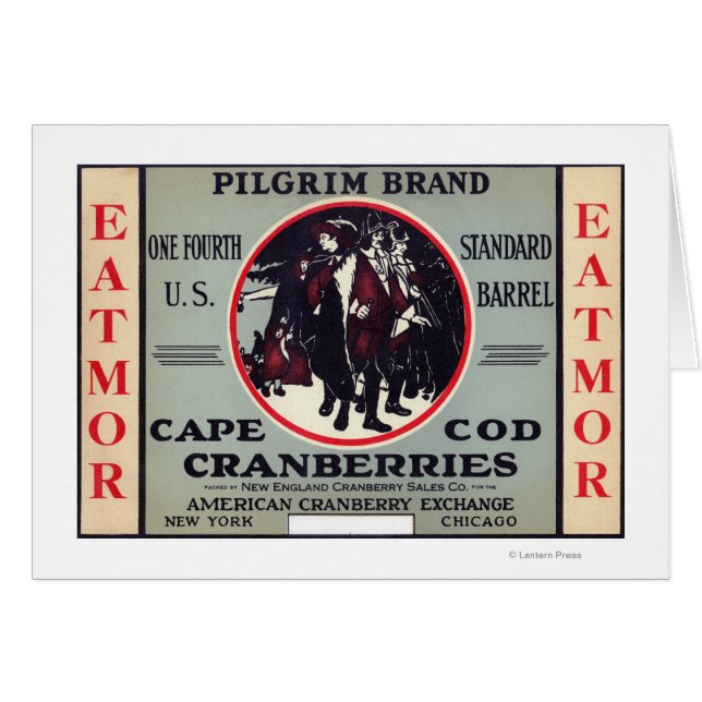 Cape Cod Pilgrim Eatmor Cranberries Marke (Vorderseite (Horizontal))