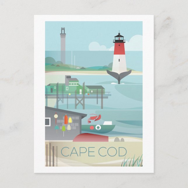 Cape Cod Postkarte (Vorderseite)
